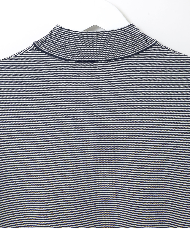 ボーダー ハイネック ニット【手洗いOK】