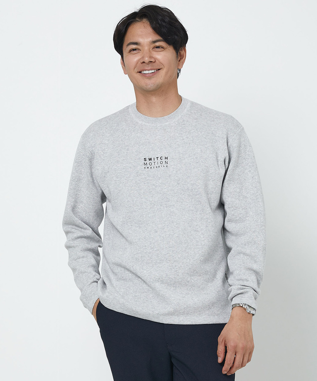 ロゴデザイン プルオーバー ニット