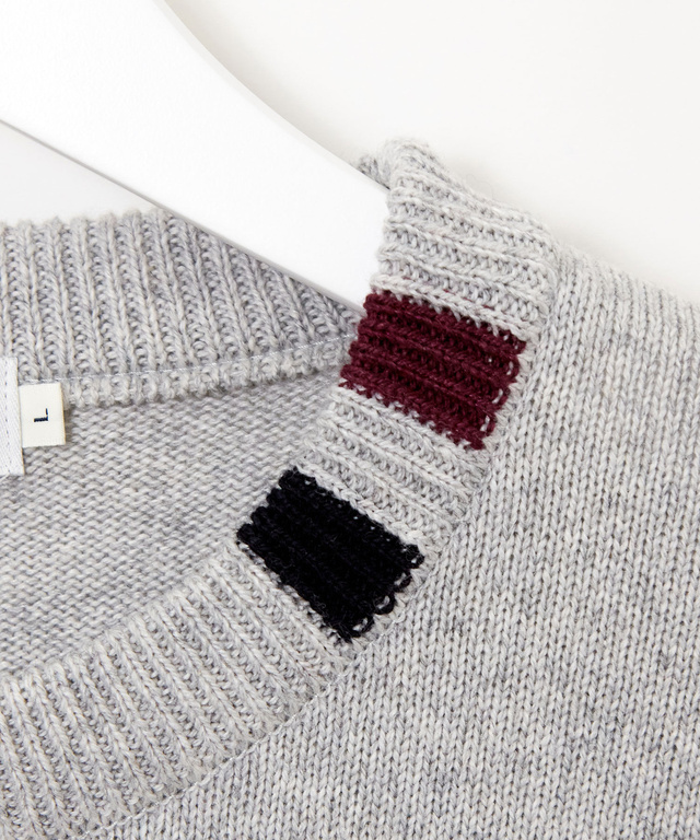 ロゴ クルーネック ニット【日本製】