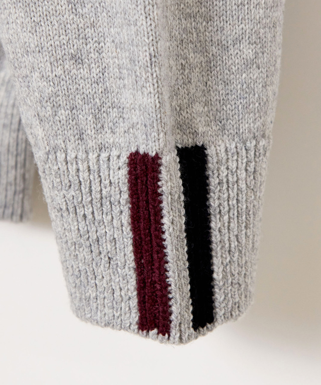 ロゴ クルーネック ニット【日本製】