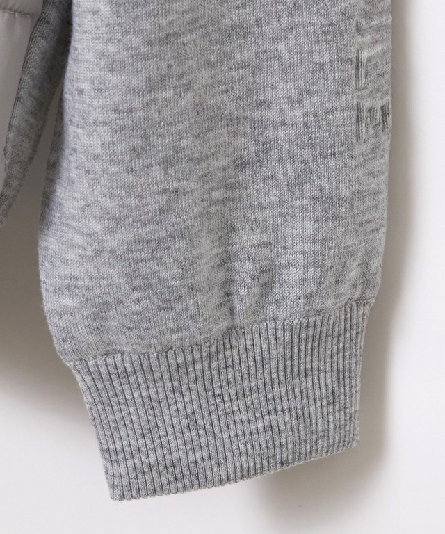 ニット ドッキング 中綿ブルゾン