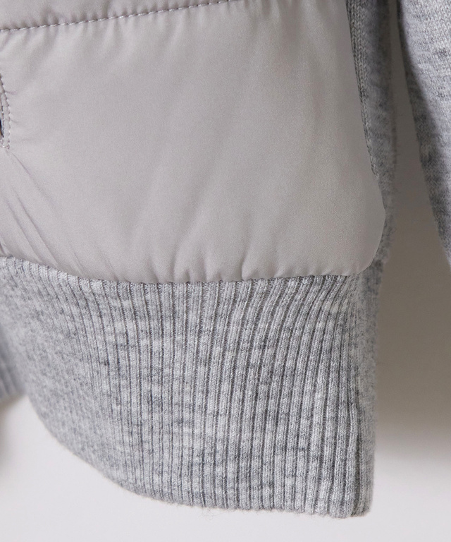 ニット ドッキング 中綿ブルゾン