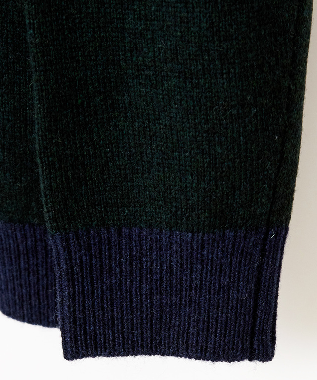 ウールブレンド ラグランスリーブ ニット【手洗いOK】