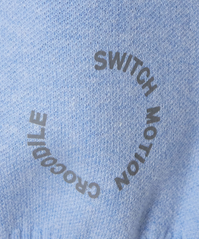 ウールブレンド ジャカード  ニット 【手洗いOK】