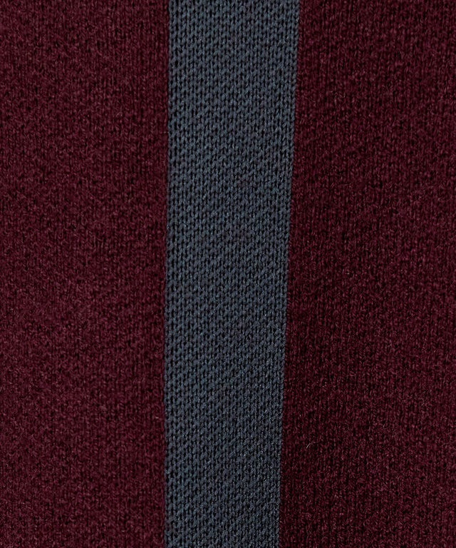 ウールブレンド ジャカード  ニット 【手洗いOK】