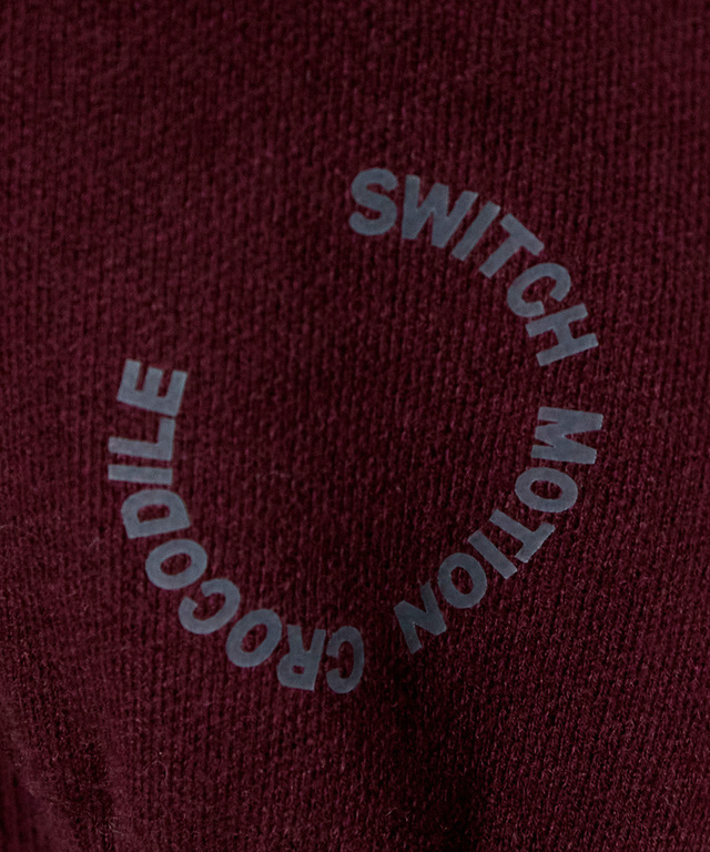 ウールブレンド ジャカード  ニット 【手洗いOK】