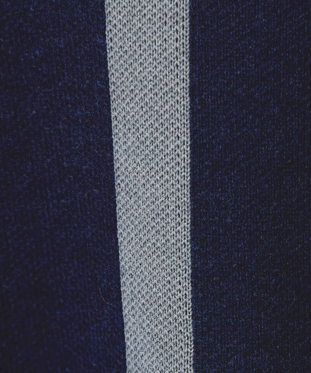 ウールブレンド ジャカード  ニット 【手洗いOK】