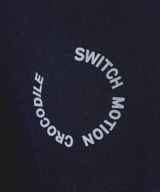 ウールブレンド ジャカード  ニット 【手洗いOK】