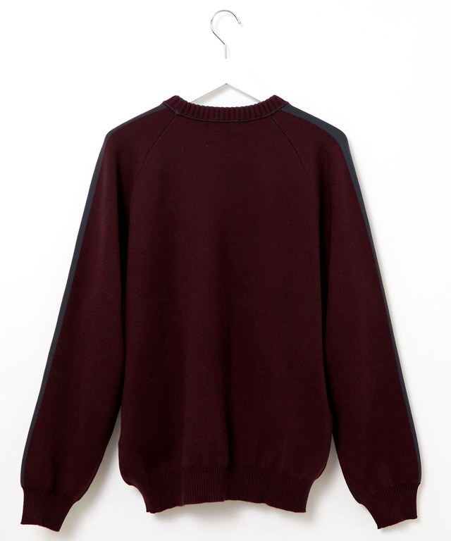 ウールブレンド ジャカード  ニット 【手洗いOK】