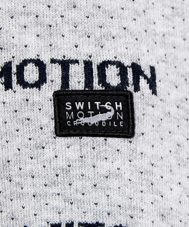 ウールブレンド ロゴジャカード ニット【手洗いOK】