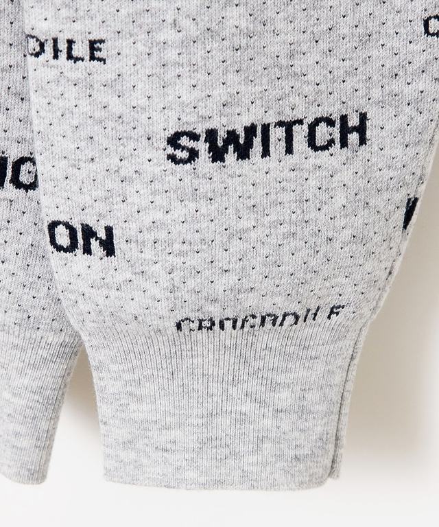 ウールブレンド ロゴジャカード ニット【手洗いOK】