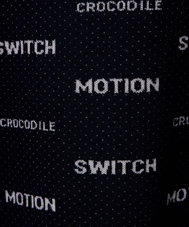 ウールブレンド ロゴジャカード ニット【手洗いOK】