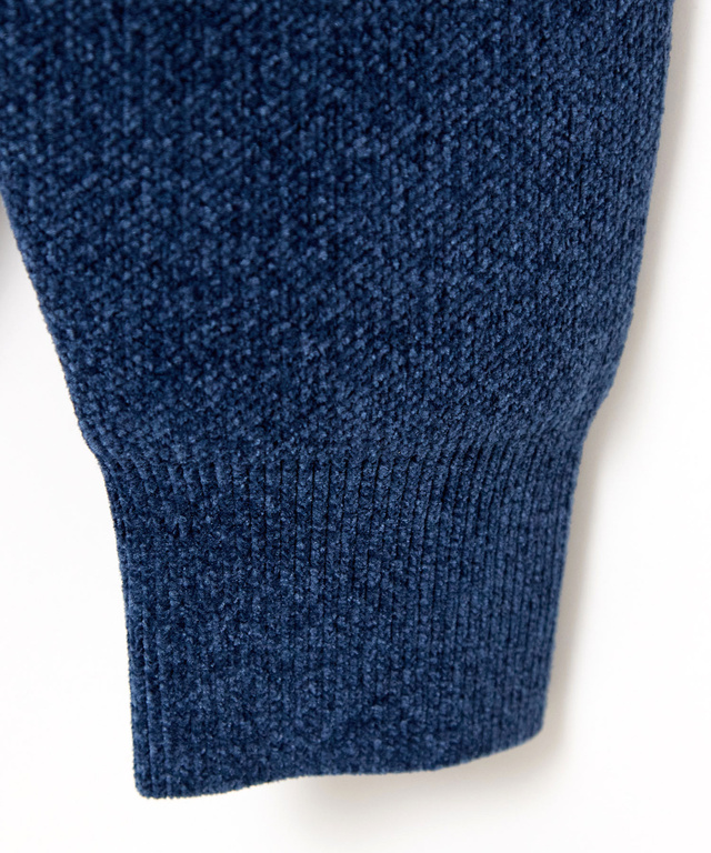 ウールブレンド モール糸 ニット【手洗いOK】