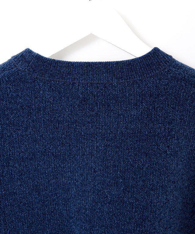 ウールブレンド モール糸 ニット【手洗いOK】