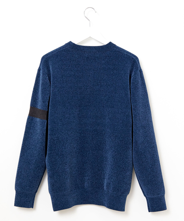 ウールブレンド モール糸 ニット【手洗いOK】