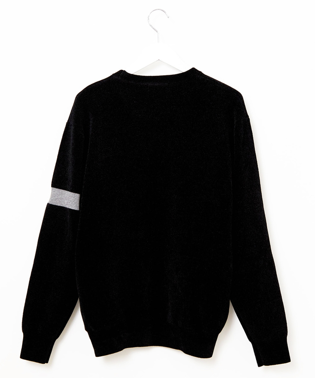 ウールブレンド モール糸 ニット【手洗いOK】