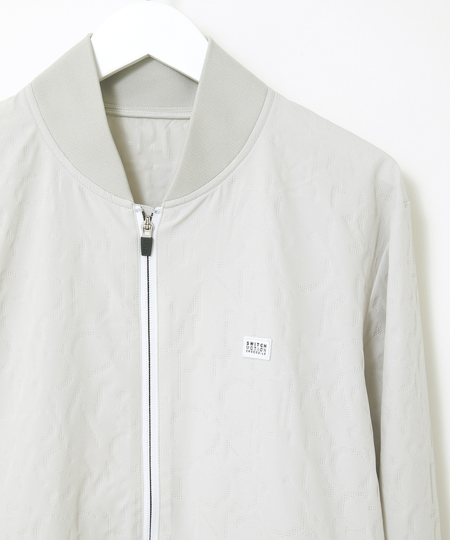 エンボス ロゴ デザイン ブルゾン【手洗いOK】