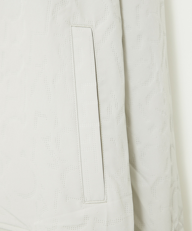 エンボス ロゴ デザイン ブルゾン【手洗いOK】