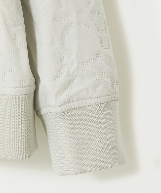 エンボス ロゴ デザイン ブルゾン【手洗いOK】