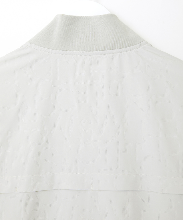 エンボス ロゴ デザイン ブルゾン【手洗いOK】