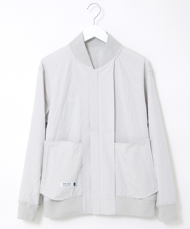 エンボス ロゴ デザイン ブルゾン【手洗いOK】