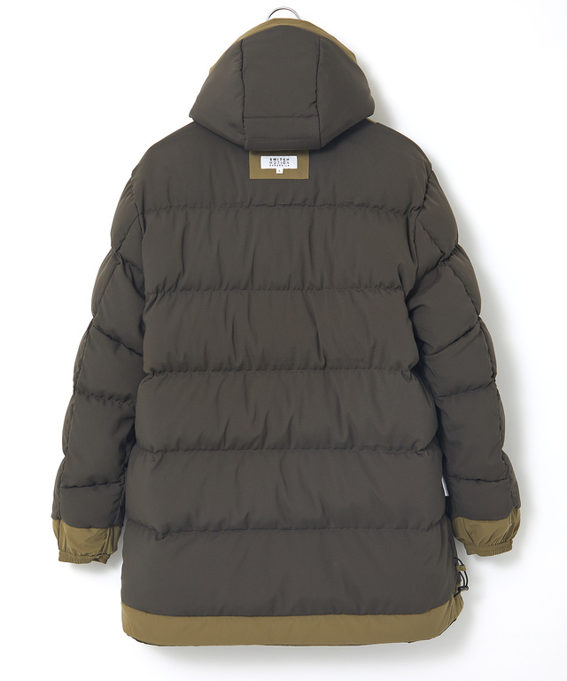 ストレッチ フード付き ダウンコート