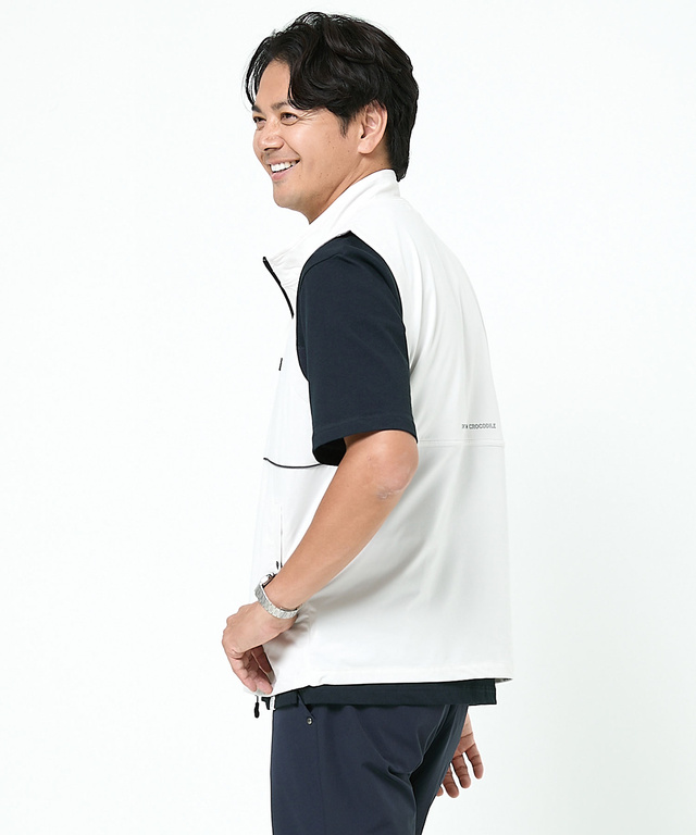 ストレッチ ジップ ベスト