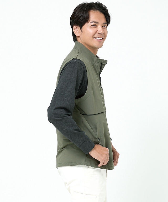 ストレッチ ジップ ベスト