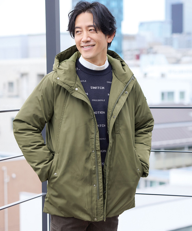 メモリー素材 ダウン ジャケット