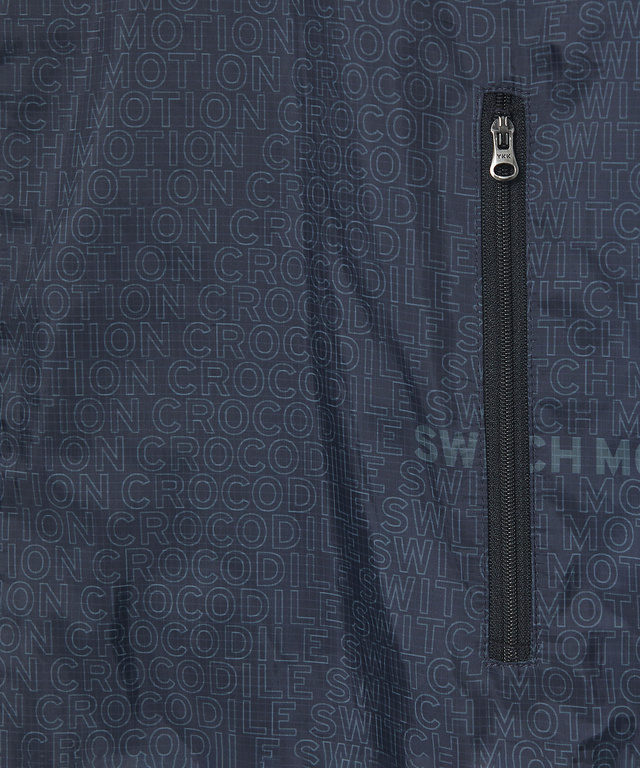 フード付き プリント切り替え ブルゾン