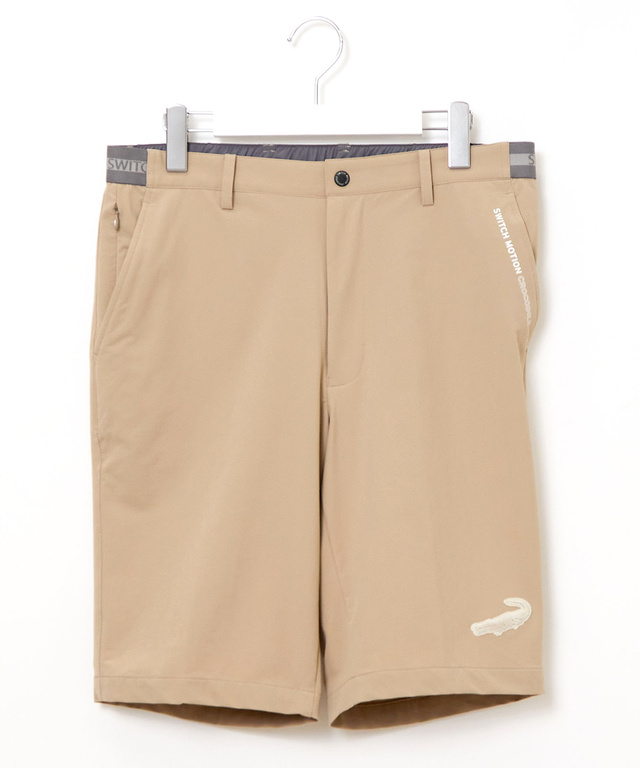 ストレッチ ワニワッペン ショートパンツ