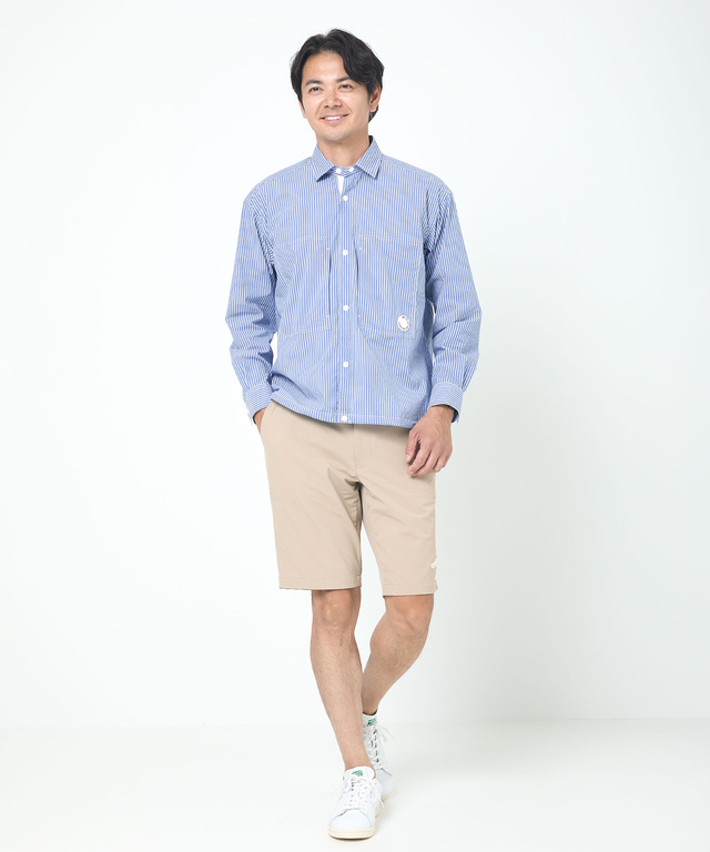 ストレッチ ワニワッペン ショートパンツ