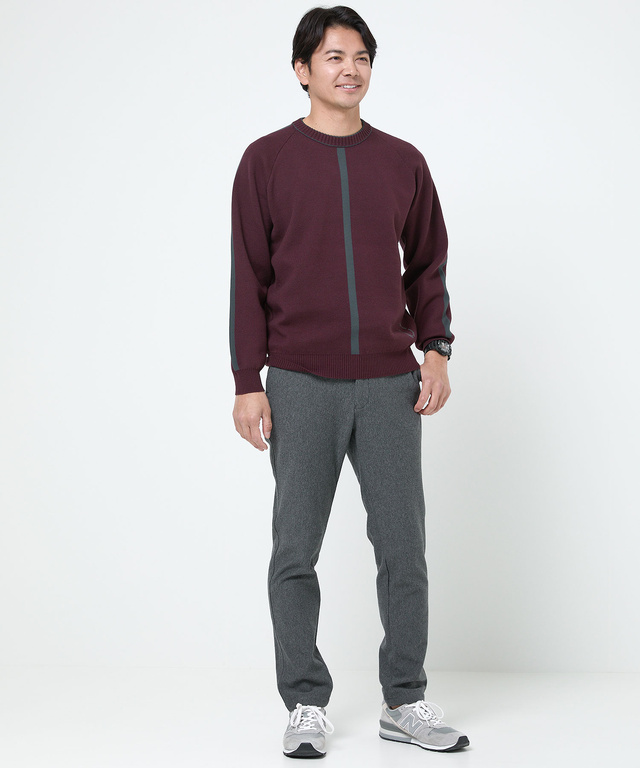 裏起毛 テーパード パンツ