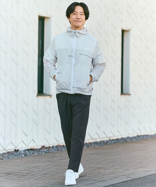 ナイロン ストレッチ イージーパンツ