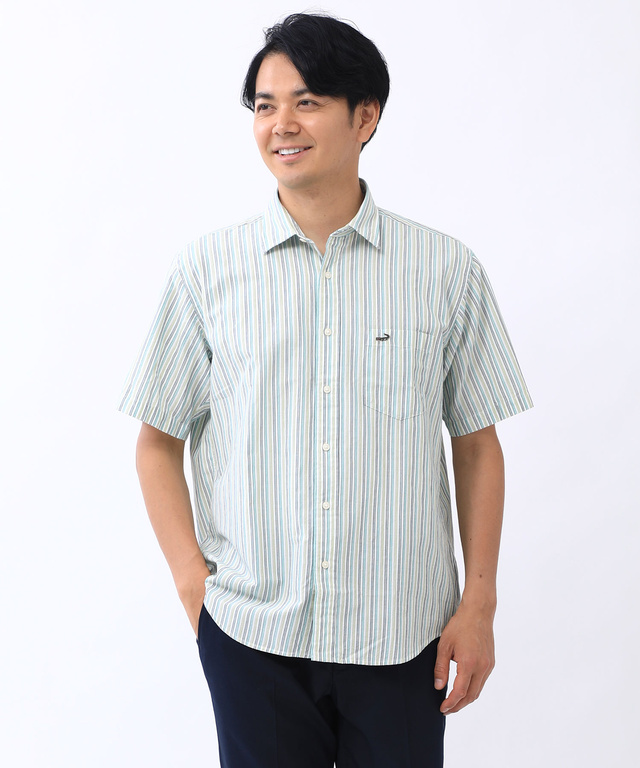 【6/1読売新聞掲載】ストライプ シャツ【吸汗速乾】