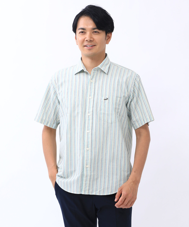 【6/1読売新聞掲載】ストライプ シャツ【吸汗速乾】