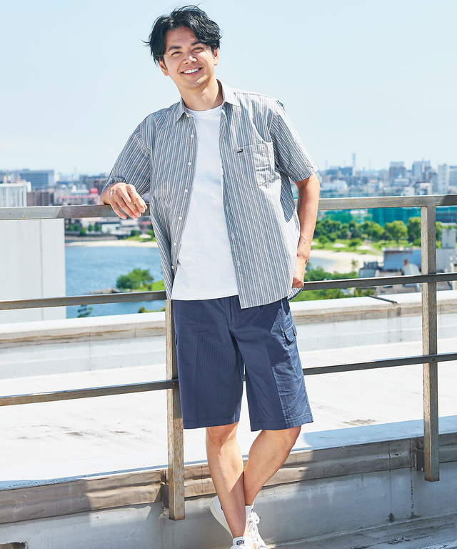 【6/1読売新聞掲載】ストライプ シャツ【吸汗速乾】