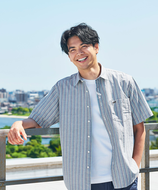 【6/1読売新聞掲載】ストライプ シャツ【吸汗速乾】