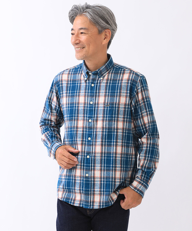 メンズ】裏起毛シャツなら毎日が暖かい - クロコダイル(CROCODILE