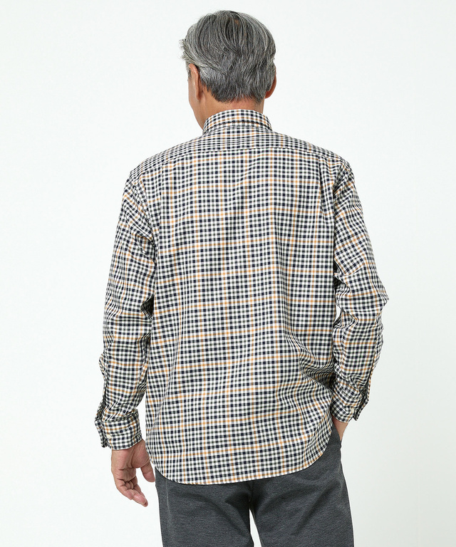 クロコダイルタータン ノンアイロン シャツ