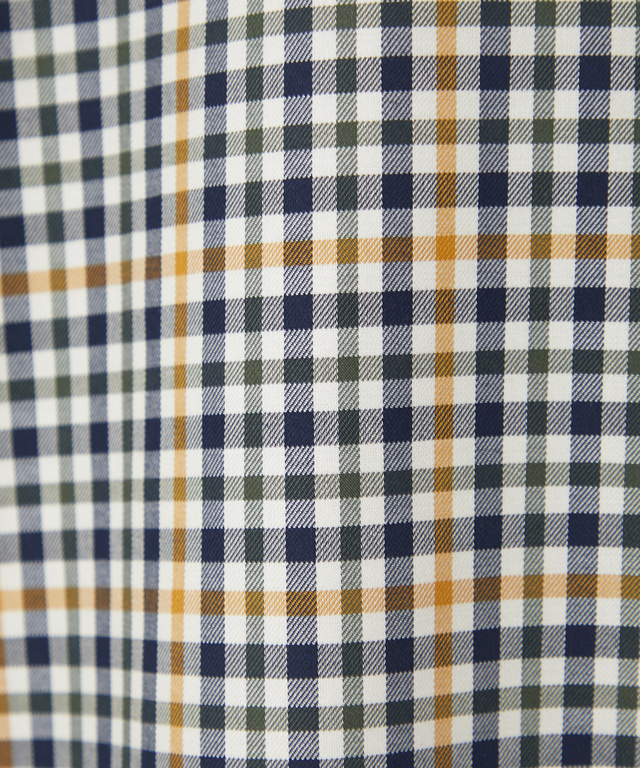 クロコダイルタータン ノンアイロン シャツ