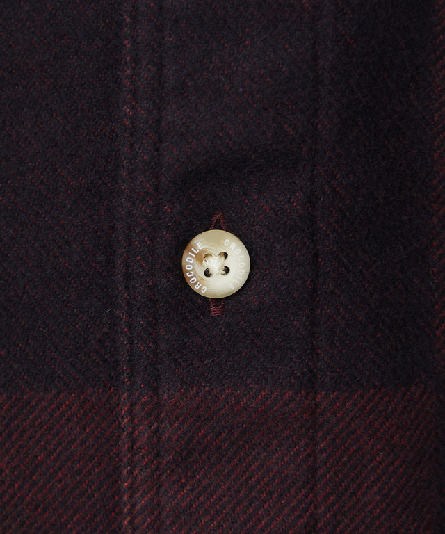 微起毛 昼夜織り デザイン シャツ