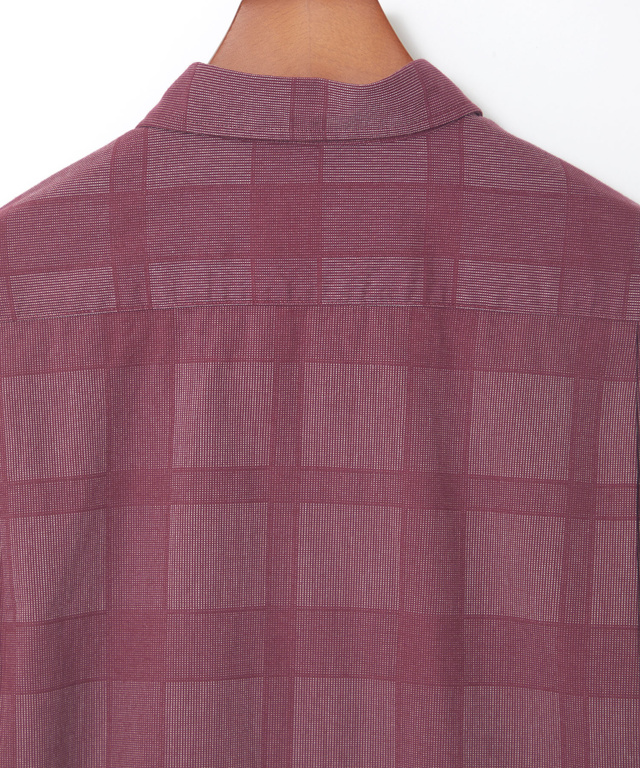 シャドー チェック柄 シャツ