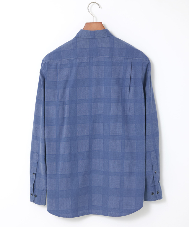 シャドー チェック柄 シャツ