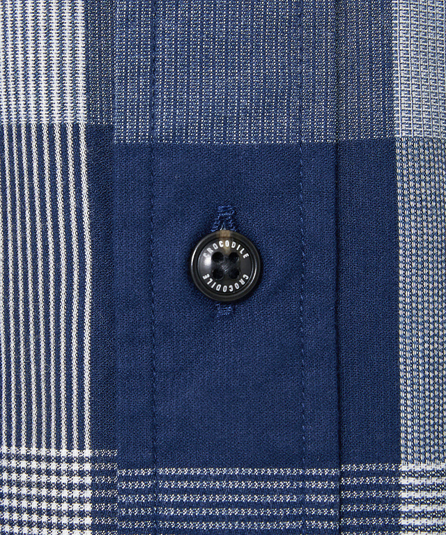 ピケ 昼夜織り チェック柄 シャツ