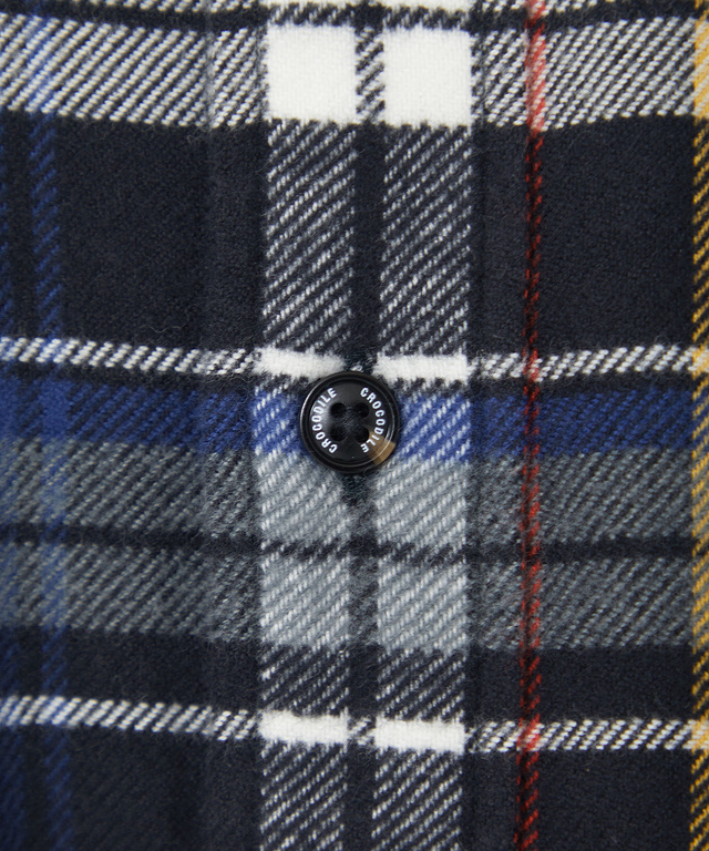 杢調 チェック柄 シャツ