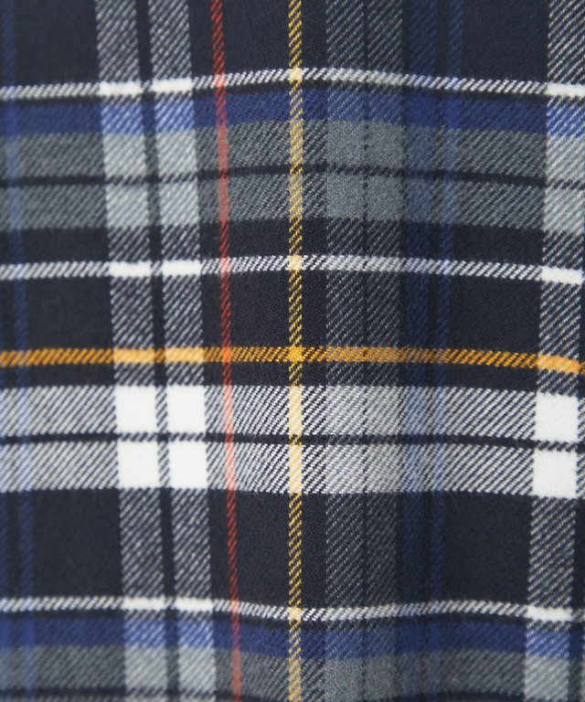 杢調 チェック柄 シャツ