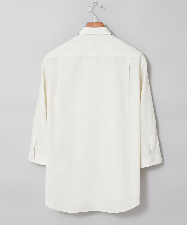 ソアロン 無地 七分袖 シャツ【接触冷感】【JAPAN FABRIC】