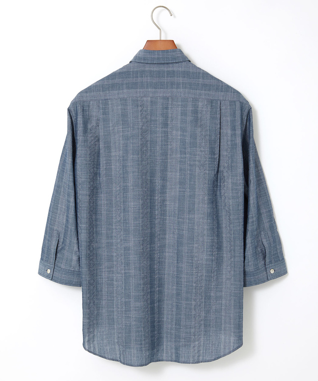 ソアロン 無地 七分袖 シャツ【接触冷感】【JAPAN FABRIC】