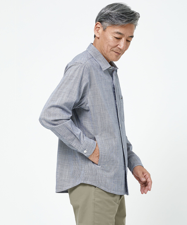 スノーコットン シャツアウター【接触冷感】